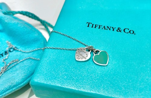 Halskette double heart tag - double,